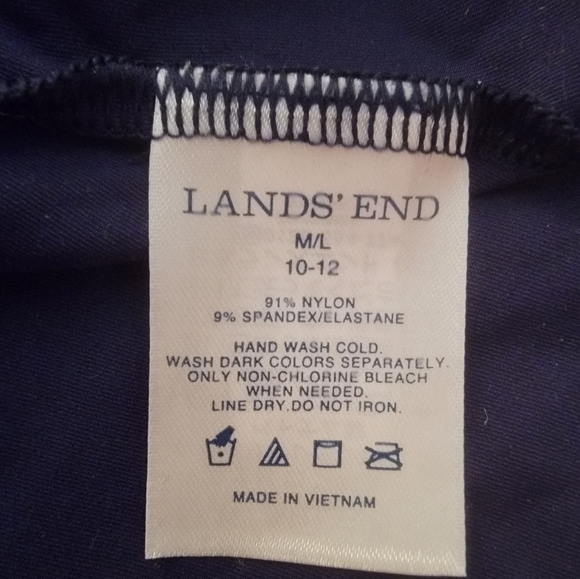 Lands' End Long Sleeve Swim Rash Guard Size M Tall - Picture 4 of 4